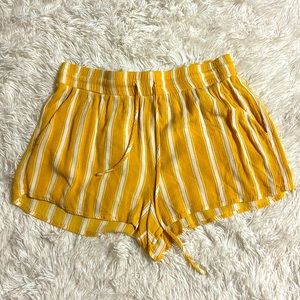 Forever 21 Yellow Stripped Shorts